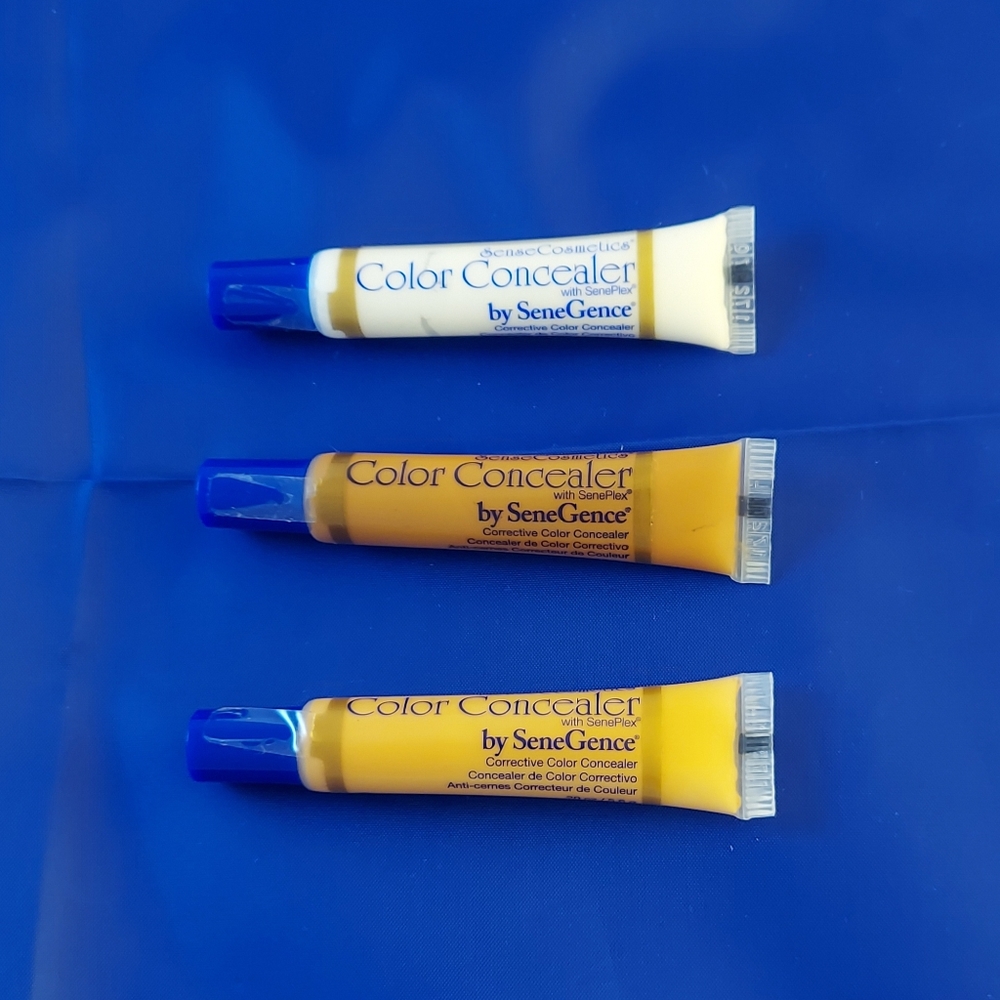 NWT Lot 3 SeneGence Corrective Color Concealer - White Medium Deep